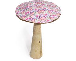 Ancient Wisdom - Theedoos - Mangohouten theedoos met 12 vakjes en messing sluiting - opbergdoos - thee organizer - woonaccessoires - cadeau