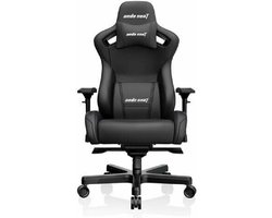 Andaseat Kaiser 2 Pro Black Gaming stoel - ultieme gamestoel - ergonomische bureaustoel - schommelfunctie tot 160° - goede ondersteuning van onderrug - met hoofdkussen - zwart