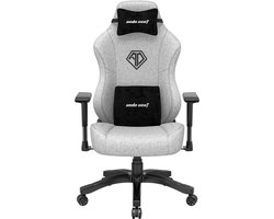 Andaseat Phantom 3 Grey Gaming stoel - ultieme gamestoel - ergonomische bureaustoel - schommelfunctie tot 160° - verbreed zitkussen - goede ondersteuning van onderrug - zwart/grijs
