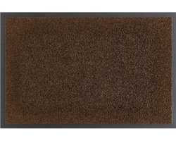andiamo deurmat Verdi - vuilvangmat voor de entree van het huis - ideaal als deurmat binnen of als deurmat in de overdekte buitenruimte - deurmat voor de voordeur 40 x 60 cm Bruin 2