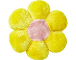 andiamo Flower Power Sierkussen 30cm Geel/Roze - Decoratief & Comfortabel