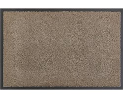 andiamo Verdi deurmat - vuilvangmat voor de entree van het huis - ideaal als deurmat binnenshuis of als deurmat in overdekte buitenruimtes - deurmat voor de voordeur 40 x 60 cm Taupe