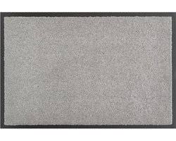 andiamo Verdi deurmat - vuilvangmat voor de entree van het huis - ideaal als deurmat binnenshuis of als deurmat in overdekte buitenruimtes - deurmat voor de voordeur 80 x 120 cm Zilver