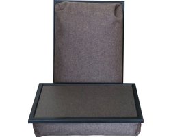 Andrews - Laptray - Schootkussen - Effen Koel Bruin - 40x30 cm