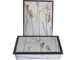 Andrews Laptray, Schoottafel, Schootkussen, Laptoptafel, Dienblad met kussen Sakura