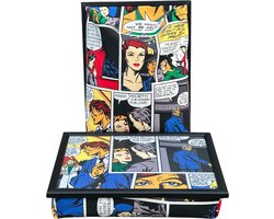 Andrews Laptray, Schoottafel, Schootkussen, Laptoptafel, Dienblad met kussen Stripboek - 40,5x30,5x9 cm