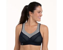 Anita Active PanAlp Wool Sport Bh 5555 Black/Melange - maat EU 80G / FR 95G
