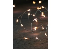Anna Collection draadverlichting - zilver- 20 leds- warm wit - 100 cm