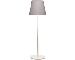 Anna Collection Portable tafellamp Ambiance - wit - 37 cm - aanraaksensor - draadloos/oplaadbaar met USB - binnen/buiten
