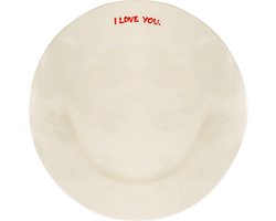 Anna + Nina - Ontbijtbord I Love You 22cm - Kleine borden