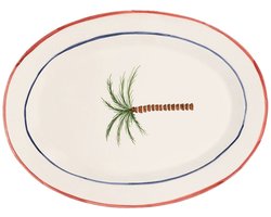 Anna + Nina - Palm Tree serveerschaal 38x28cm - Schalen