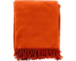 ANNABELLA | Plaid 150x200 cm | Potters Clay | Oranje | Hoii