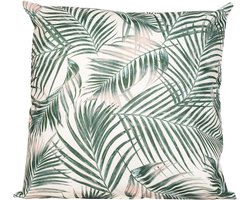 Anna's Collection Bank-sier kussens - palm bladeren - 45 x 45 cm - Urban Jungle - binnen/buiten