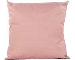 Anna's collection Buiten of tuin sier kussens - oudroze - 60 x 60 cm - binnen/buiten - zitkussens tuinbank