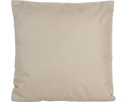 Anna's collection Buiten of tuin sier kussens - taupe - 45 x 45 cm - binnen/buiten - zitkussens tuinbank