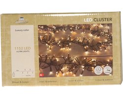 Anna's Collection Clusterverlichting - 1152 led lampjes - warm wit - 690 cm - kerstverlichting lichtsnoer - dimmer