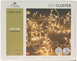 Anna's Collection Clusterverlichting - 768 led lampjes - klassiek warm wit - 450 cm - kerstverlichting