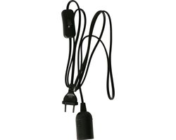 Anna's Collection Fitting Zwart - zwart - plastic - 2M - Hanglampje - Designlamp