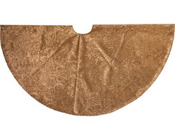 Anna's Collection Kerstboomrok barok - goud - fluweel - 120 cm - kerstversiering - kerstboom kleed