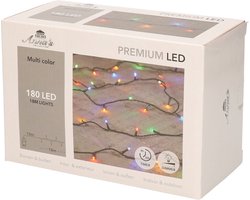 Anna's Collection Kerstverlichting - 180 leds - gekleurd - met dimmer en timer - voor buiten en binnen