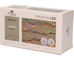 Anna's Collection Kerstverlichting - 40 leds - gekleurd - 4 meter - voor buiten en binnen