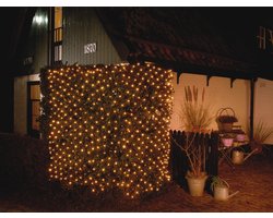 Anna's Collection Kerstverlichting - met timer - 180 LED - warm wit - 150x130cm