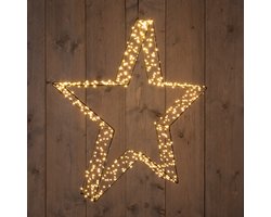 Anna's Collection LED 3D ster metaal zwart 540 lampjes Ø 56cm, classic warm