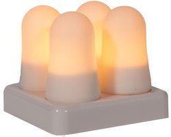 Annas collection - Vlamlicht oplaadbaar 6,8x5 cm wit s4