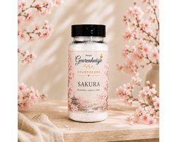 Anna's Geurenhuisje - Geurpoeder Sakura - Good Habits - Handmade - Voor Tapijt, Bank, Auto, Camper, Caravan & Stofzuiger - 240 gram - dierproefvrij - verfrissend - langdurige geurafgifte
