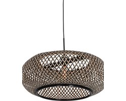 Anne Lighting - hanglamp - Maze - zwart - bamboe hout - Ø 60cm - E27 - 7506ZW
