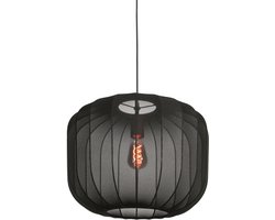 Anne Lighting - hanglamp - Sable - zwart - linnen metaal - Ø 45cm - E27 - 4191ZW