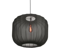 Anne Lighting - hanglamp - Sable - zwart - linnen metaal - Ø 55cm - E27 - 4192ZW