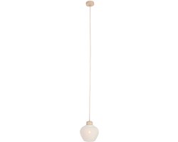 Anne Lighting - hanglamp - Travino - crème - linnen steen - Ø 21cm - E27 - 4598CR