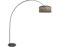 Anne Lighting - vloerlamp - Curve - naturel zwart - metaal - booglamp - E27 - 4261ZW