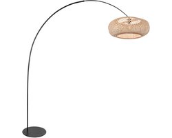 Anne Lighting - vloerlamp - Curve - naturel zwart - metaal - booglamp - E27 - 4273ZW