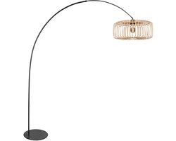 Anne Lighting - vloerlamp - Curve - naturel zwart - metaal - booglamp - E27 - 4275ZW