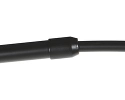 Anne Lighting - vloerlamp - Curve - zilver zwart - metaal - booglamp - E27 - 4266ZW