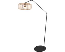 Anne Lighting - vloerlamp - ZigZag - naturel zwart - metaal - booglamp - E27 - 4250ZW
