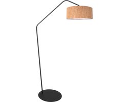 Anne Lighting - vloerlamp - ZigZag - naturel zwart - metaal textiel - Ø 50cm - E27 - 4339ZW