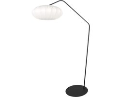 Anne Lighting - vloerlamp - ZigZag - wit zwart - metaal - booglamp - E27 - 4249ZW