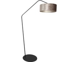 Anne Lighting - vloerlamp - ZigZag - zilver zwart - metaal - booglamp - E27 - 4240ZW