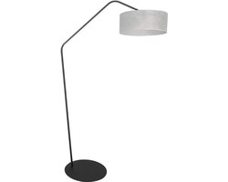 Anne Lighting - vloerlamp - ZigZag - zilver zwart - metaal - booglamp - E27 - 4243ZW