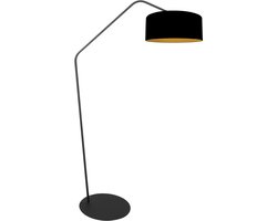 Anne Lighting - vloerlamp - ZigZag - zwart - metaal - booglamp - E27 - 4247ZW
