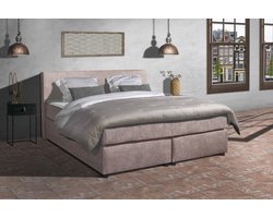 Anno 1588 - Boxspring Amsterdam - Pocketvering - Oud Roze - 180x200 cm - Inclusief Dekbed en Kussens