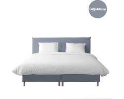 Anno 1588 Boxspring Pollux - Complete boxspringset - Pocketvering - Grijsblauw - 160x200