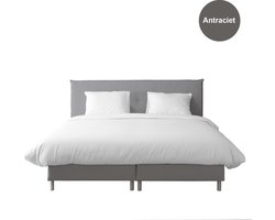 Anno 1588 Boxspring Pollux - Complete boxspringset - Pocketvering - Licht Zwart - 140x200