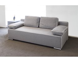 Anno 1588 Slaapbank - Bedbank - Logeerbank - 100x200 cm - Grijs - Gratis bezorging