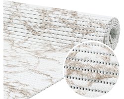 ANRO Badmat Marmer Bruin 200x120cm Antislip Douchemat Afwasbaar Sneldrogend