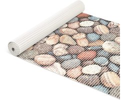 ANRO Badmat Stenen Wit 65x140 cm - Antislip - Sneldrogend