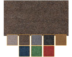 ANRO Deurmat Bruin 100x50cm – Schoonloopmat Antislip Wasbaar Voordeur Hal Binnen & Buiten Op Maat